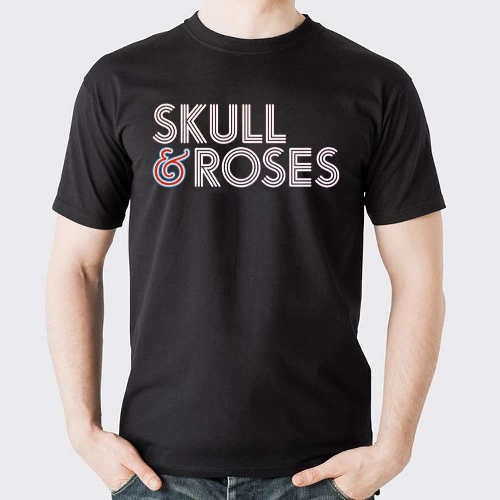 Skull Roses Logo Trending Style